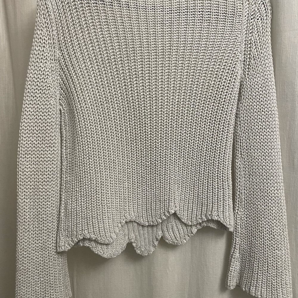 white with sparkle sweater